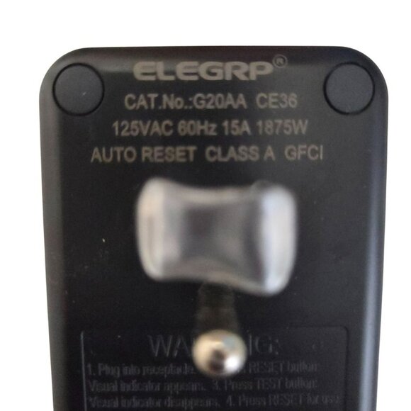 GFCI Adapter 15 AMP Single Outlet Grounded 3-Prong Indoor Use, Auto Reset NEW - Picture 4 of 6